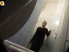 3 movies - Voyeur spies after pissing women in supermarket toilet