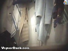 12 movies - Voyeur scrutinizes barren buns in girls' locker room Part 1