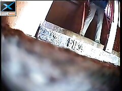 6 movies - Women filmed urinating in open stalls of a public restroom Part 1
