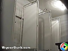 12 movies - Spying after slim longhaired honey with bushy twat Part 1