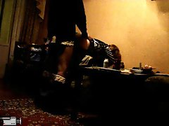 4 movies - Russian hooker fuck hard filmed spying camera