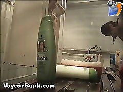 12 movies - Young slim doll getting spied after in the showers Part 2