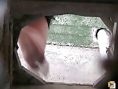 6 movies - Beach-attired gals recorded taking a leak in a seaside bathroom Part 3