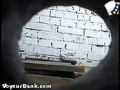 12 movies - Three pussies gushing with pee filmed by voyeur Part 1