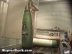 12 movies - Young slim doll getting spied after in the showers Part 2